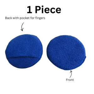 Round Microfiber Applicator Pad Blue