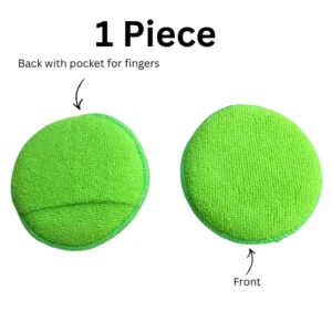 Round Microfiber Applicator Pad Green