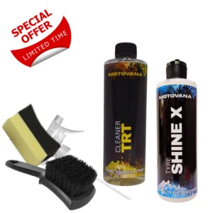 Special - MotoVana TRT (Tyre,rubber,Trim cleaner) and Shine X