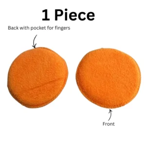 Round Microfiber Applicator Pad Orange