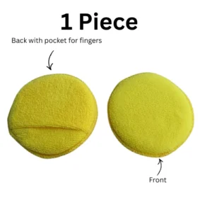 Round Microfiber Applicator Pad Yellow