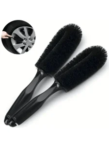 Black Soft Nylon Rim Cleaning Brush