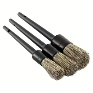 Black and Brown Soft Detailing Brushes 3pc